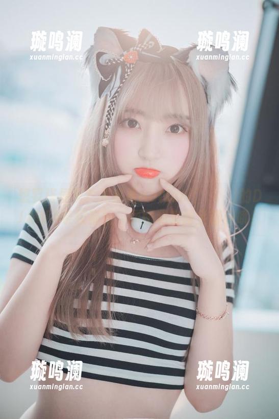 想要搭便车？先来看HaNari(하나리)的DJAWA条纹猫娘，原图和套图全都有哦！