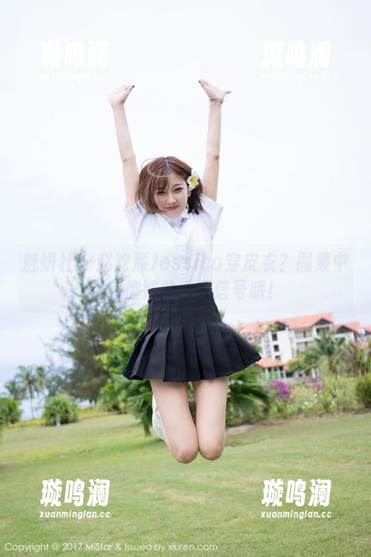 魅妍社 - 赵欢颜Jessica穿皮衣？图集中还有撩妹的无声信号哦！